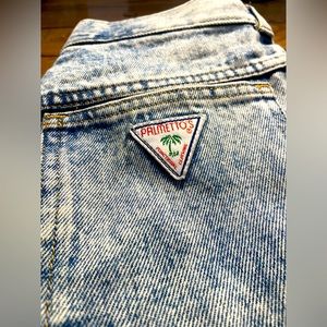 Vintage palmetto 80s early 90s acid washed jeans.